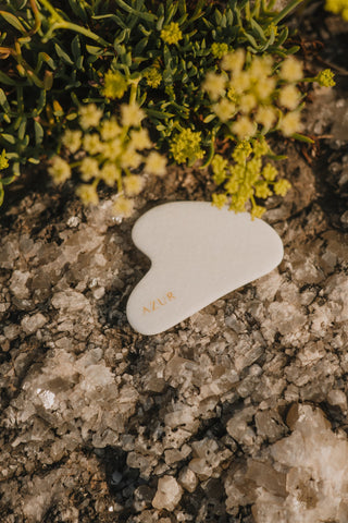 Gua Sha massage steen | witte jade